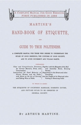 Martine's Handbook of Etiquette by Martine, Arthur