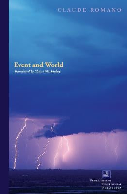 Paperback of "Event and World" by Fordham University Press, featuring a cover design with abstract artwork.