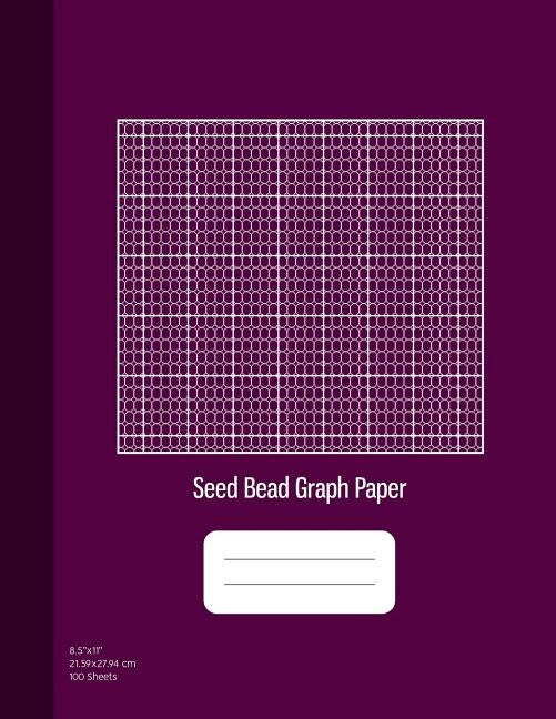 Seed Bead Graph Paper: Beadwork Paper, Seed Beading Grid Paper, Beading on a Loom, 100 Sheets, Purple Cover (8.5x11) by Publishing, Graphyco