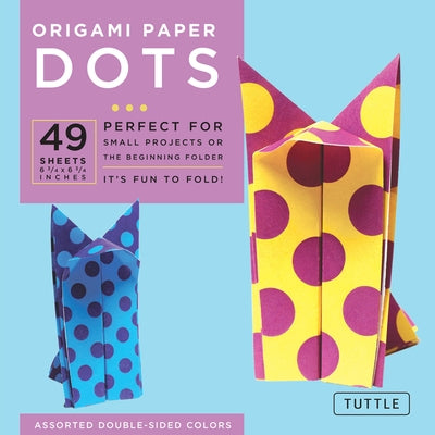 Origami Paper - Dots - 6 3/4 - 49 Sheets: Tuttle Origami Paper: Origami Sheets Printed with 8 Different Patterns: Instructions for 6 Projects Included by Tuttle Studio