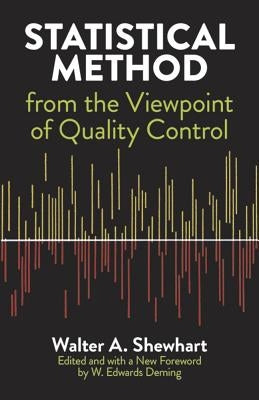 Statistical Method from the Viewpoint of Quality Control Paperback Dover Publications