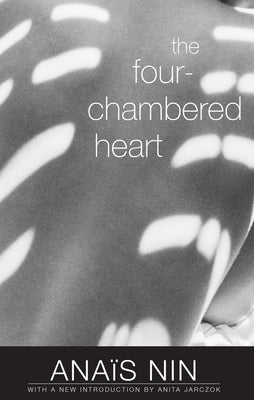 Paperback of The Four-Chambered Heart by Swallow Press, showing the book cover with artwork and title on a plain background.