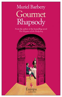 Paperback of Gourmet Rhapsody by Europa Editions, featuring a cover with artistic design and book title visible.