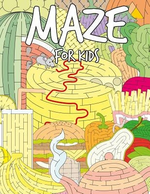 Maze for Kids: The Amazing Various Foods Mazes Puzzle Game Activity Books for Kids Paperback Independently Published