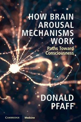 Paperback book titled "How Brain Arousal Mechanisms Work" by Cambridge University Press, showing the cover with brain illustration.