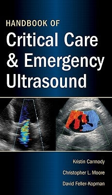 Paperback "Handbook of Critical Care & Emergency Ultrasound" by McGraw Hill Medical, featuring cover design with medical illustrations.