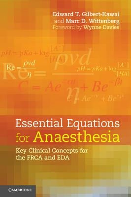 Paperback of Essential Equations for Anaesthesia by Cambridge University Press showing the book cover with title and author details.