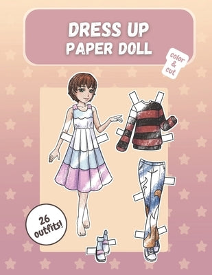 Dress up paper doll, color & cut: 26 cute casual outfits to play with by Black, Shoney