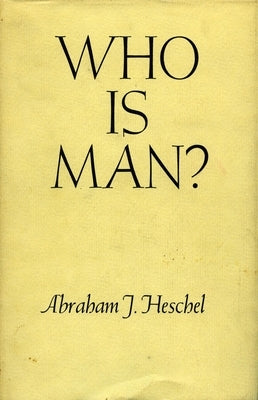 Who Is Man? Paperback Stanford University Press