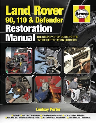 Land Rover 90, 110 and Defender Restoration Manual: The Step-By-Step Guide to the Entire Restoration Process by Porter, Lindsay