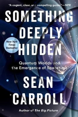 Paperback of "Something Deeply Hidden: Quantum Worlds and the Emergence of Spacetime" by Dutton Books, showing the cover design.