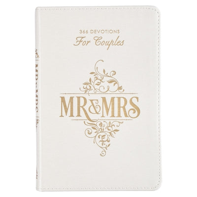 Gift Book Mr. & Mrs. White Faux Leather Christian Art Gifts Inc