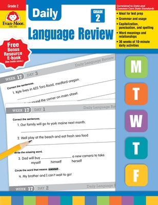Daily Language Review Grade 2 Paperback Evan-Moor Educational Publishers
