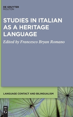 Studies in Italian as a Heritage Language by No Contributor