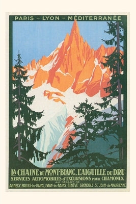 Vintage Journal French Alps Travel Poster Paperback Found Image Press