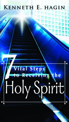 Paperback book titled "Seven Vital Steps to Receiving the Holy Spirit" by Faith Library Publications with a white cover.