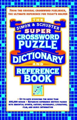 Simon & Schuster Super Crossword Puzzle Dictionary and Reference Book Paperback Touchstone Books