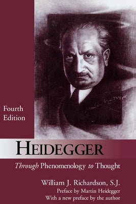 Paperback of Heidegger: Through Phenomenology to Thought by Fordham University Press, showing the book cover with title and author details.