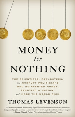 Cover of "Money for Nothing" paperback by Random House Trade, featuring a colorful illustration related to finance and corruption.