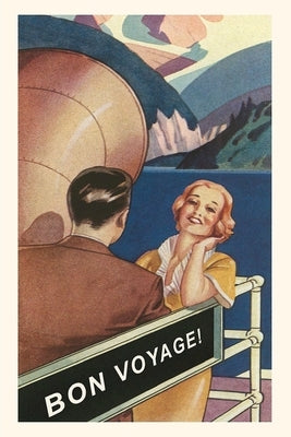 Vintage Journal Couple on Cruise Deck Travel Poster by Found Image Press