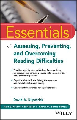 Paperback book titled "Essentials of Assessing, Preventing, and Overcoming Reading Difficulties" by Wiley, with a colorful cover.