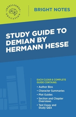 Study Guide to Demian by Hermann Hesse by Intelligent Education