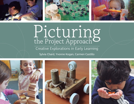 Paperback book titled "Picturing the Project Approach: Creative Explorations in Early Learning" by Gryphon House showing colorful cover design.