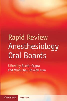 Rapid Review Anesthesiology Oral Boards Paperback Cambridge University Press