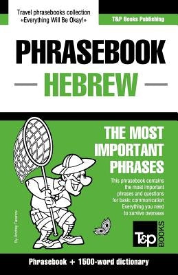 English-Hebrew phrasebook and 1500-word dictionary Paperback T&p Books Publishing Ltd