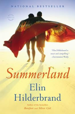 Cover image of the novel "Summerland" by Back Bay Books, featuring vibrant summer-themed artwork.