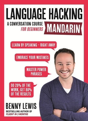 Paperback of Language Hacking Mandarin by Teach Yourself showing the book cover with Chinese characters and learning tips.