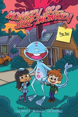 Paperback copy of Monkey See, See Monkey by Monarch Comics, LLC featuring colorful cover art with playful monkey illustrations.