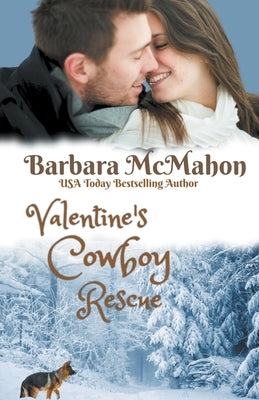 Valentine's Cowboy Rescue paperback by Barbara McMahon showing a romantic cover with a cowboy and a love story scene.