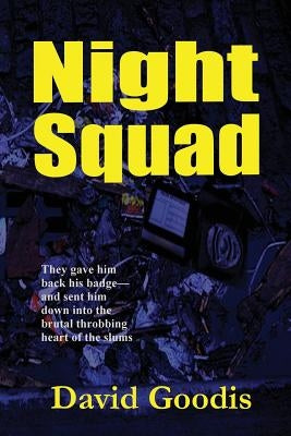Night Squad paperback book by Black Curtain Press displayed on a wooden surface with the cover facing up.