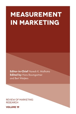 Measurement in Marketing by Malhotra, Naresh K.