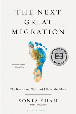 Paperback copy of "The Next Great Migration" by Bloomsbury Publishing featuring the book cover with title and author details.