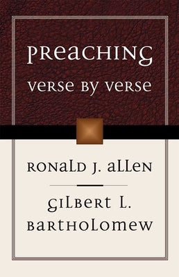 Preaching Verse by Verse Paperback Westminster John Knox Press