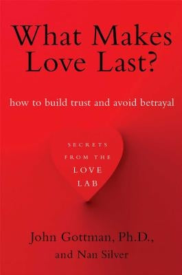 Paperback of "What Makes Love Last?" by Simon & Schuster, showing the book cover with title and author text.