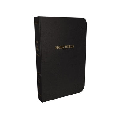 KJV, Thinline Reference Bible, Bonded Leather, Black, Indexed, Red Letter Edition by Thomas Nelson