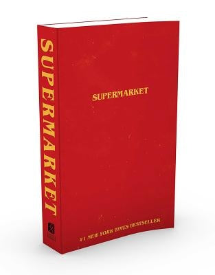 Paperback supermarket-themed book by Simon & Schuster featuring colorful supermarket aisle illustration.