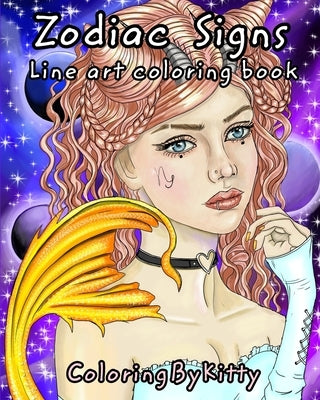 ColoringByKitty: Zodiac signs: Line Art Coloring Book by Chebunina, E.