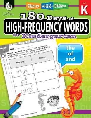 180 Days of High-Frequency Words for Kindergarten: Practice, Assess, Diagnose by Hathaway, Jesse