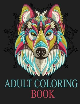 Adult Coloring Book: Adult Coloring Book: Inspired By Nature, Stress Relieving Animal Designs, Easy, and Relaxing Coloring Pages, extra lar by Kech, Omi