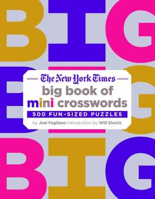 Open book showing pages of mini crossword puzzles from The New York Times Big Book of Mini Crosswords by St. Martin's Griffin