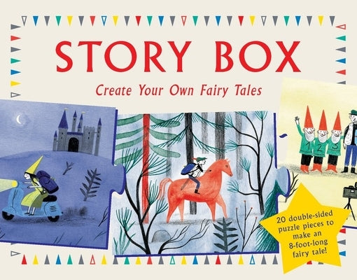 Laurence King Story Box for creating personalized fairy tales, with colorful story cards and creative writing tools.