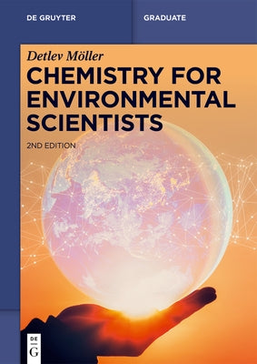 Paperback book titled "Chemistry for Environmental Scientists" by de Gruyter, featuring a cover with scientific illustrations.