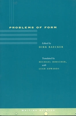 Problems of Form Paperback Stanford University Press