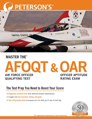 Master The(tm) Air Force Officer Qualifying Test (Afoqt) & Officer Aptitude Rating Exam (Oar) by Peterson's