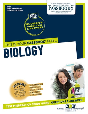 Biology (Gre-1): Passbooks Study Guide Volume 1 by National Learning Corporation