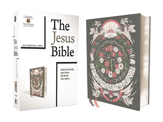 The Jesus Bible Artist Edition, Niv, Leathersoft, Gray Floral, Comfort Print by Passion